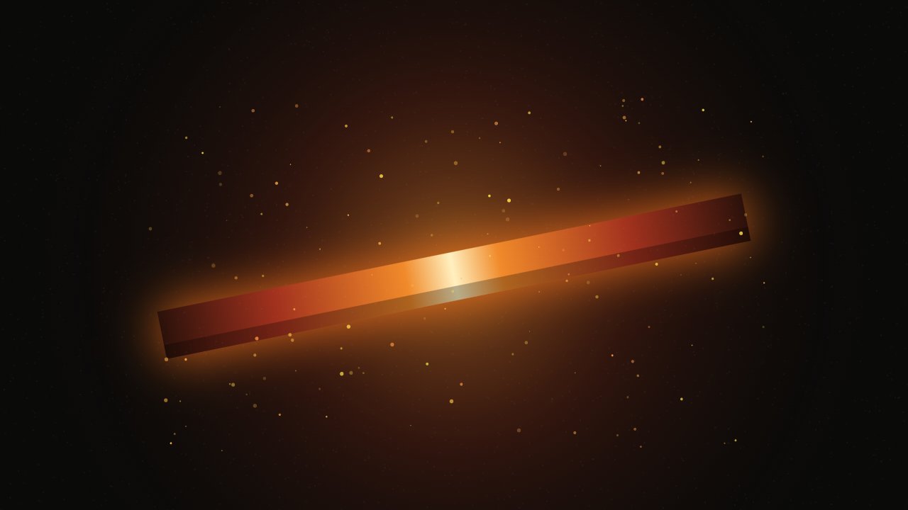 Placeholder: a copper bar glowing white-hot, with sparks, against darkness